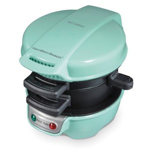 Hamilton Beach Sandwich Mint 25482: Nonstick Breakfast & Egg Sandwich Maker, Dishwasher-Safe Parts, 600W Griddle - 1 of 4