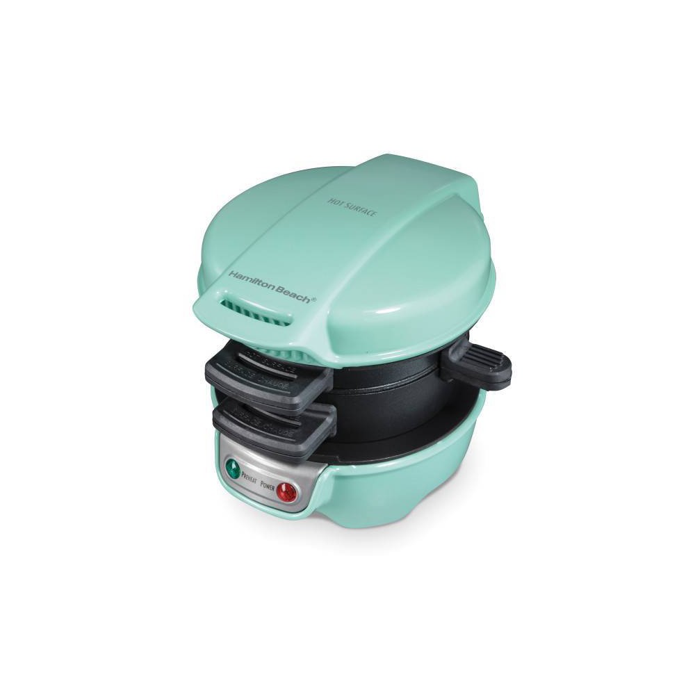 Hamilton Beach Breakfast Sandwich Maker, Single, Mint