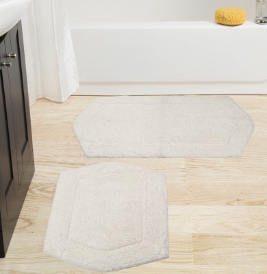Waterford Collection Cotton Tufted Set of 2 Bath Rug Set - Home Weavers