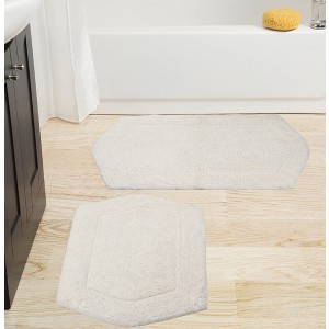 Waterford Collection Cotton Tufted Set of 2 Bath Rug Set - Home Weavers - 1 of 4