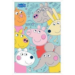 Trends International Peppa Pig - Grid Framed Wall Poster Prints - 1 of 4