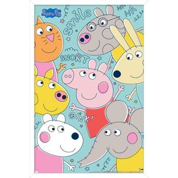 Trends International Peppa Pig - Grid Framed Wall Poster Prints