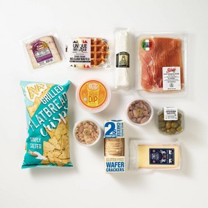 Gourmet Dash Charcuterie Crowd Pleasing Collection Party Platter - 62.5oz - 1 of 2