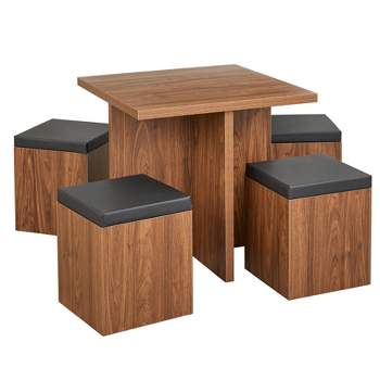 5pc Howard Dining Set with Storage Ottoman - Buylateral