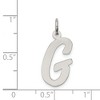 Black Bow Jewelry Sterling Silver Madison Collection LG Classic Script Initial G Pendant - 4 of 4