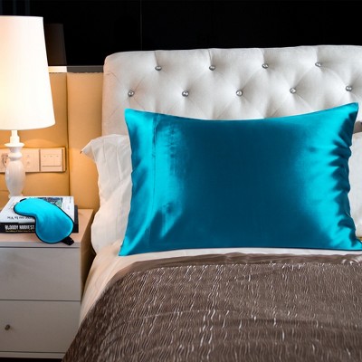 PiccoCasa 19 Momme Envelope Closure Silk Pillowcase with Eye Cover