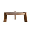 NicBex Modern 2-Tier Small Round Coffee Table with Storage,Wooden Side Table,Unique Accent Center Table for Living Room,Study - 2 of 4
