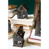 Antique Brown Metal Village – Set of 7 Decorative Houses up to 15" Tall by Kalalou - 3 of 3