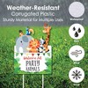 Big Dot of Happiness Jungle Party Animals - Party Decorations - Safari Zoo Animal Birthday Party or Baby Shower Welcome Yard Sign - 3 of 4