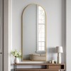 Vynxaria 60"×16.5" Aluminum alloy metal frame wall-mounted full-length mirror for porch,bathroom vanity mirror,floor-to-ceiling mirror,Transparent - 2 of 4