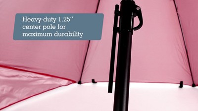 Blue XL Beach Canopy Umbrella with Privacy Panels