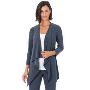 Rekucci Travel in Style Women's Essential Soft Knit Open Front Throw-Over Jacket – Versatile Travel & Layering Cardigan - 1 of 4