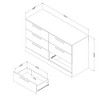 South Shore Step One Essential 6 Drawer Double Dresser: Contemporary Storage, Laminated Particle Board - 4 of 4