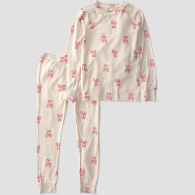 Carter's Just One You® Baby Girls' 2pc Comfy Soft Ballerina Pajama Set - Cream 12M