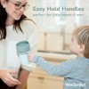 WeeSprout Baby Training Cup - Silicone Sippy Cup with Removable Handles for Weaning Off Bottle - Transition Spill-Proof Toddler Cup - 3 of 4