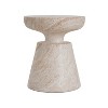 Christopher Knight Home Selene Outdoor Modern Lightweight Concrete Side Table With Pedestal Base - 2 of 4
