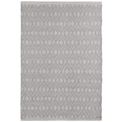 Home Conservatory Optic Diamond Handwoven Cotton Indoor Area Rug