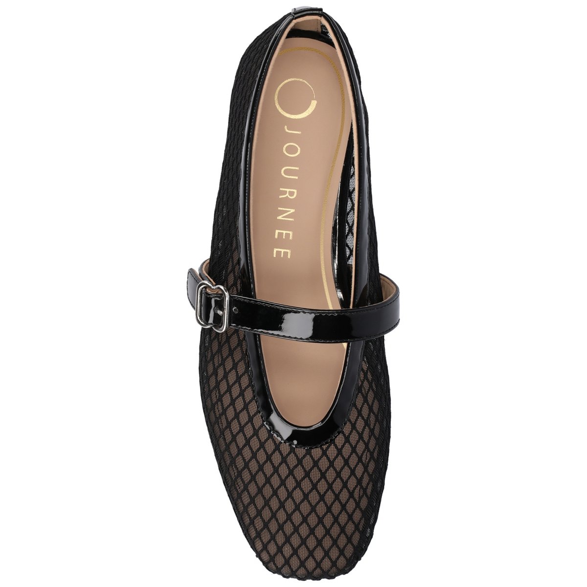 Женские платья Journee Collection Journee Women's Casha Mesh Dress Flats, Black 10 — фото 4