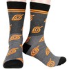 Naruto Shippuden Socks Uchiha Akatsuki Uzumaki Clan 5 Pack Adult Crew Socks - 4 of 4