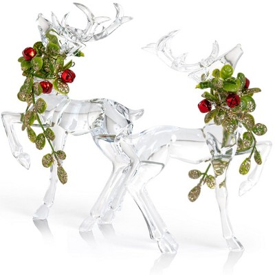 BarConic Christmas Collection Glassware - Cute Reindeer - 10 Ounce