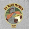Men's Star Wars: The Mandalorian I'm with Mando Minimalist Badge T-Shirt - 2 of 4