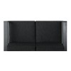 GDFStudio Liam Outdoor Aluminum Loveseat and Coffee Table Set with Cushions, Gray/Dark Gray - 4 of 4