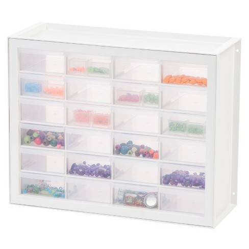 Iris Usa 16 Drawer Small Parts And Hardware Organizer Cabinet, White :  Target