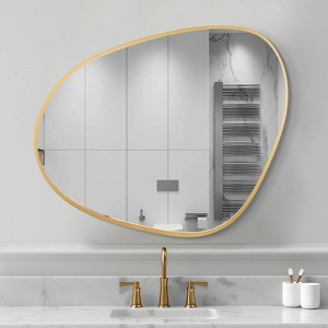 WallBeyond Wooden Irregular Wall Mirror - 1 of 4