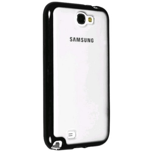 Technocel Hybrigel Case Cover for Samsung Galaxy Note II (Clear/Black) - SAGN2HGCLBK-Z - image 1 of 1