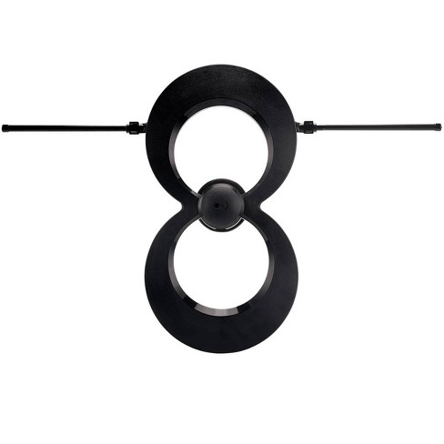 Best Buy Co Inc Antennas Direct Clearstream Eclipse Amplified Indoor Hdtv Antenna Black And White Sharepyar Cool Things To Buy Black White Black