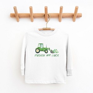 The Juniper Shop Pushin My Luck Toddler Long Sleeve Tee - 1 of 3