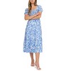 August Sky Women's Smocked Floral Midi Dress - 4 of 4