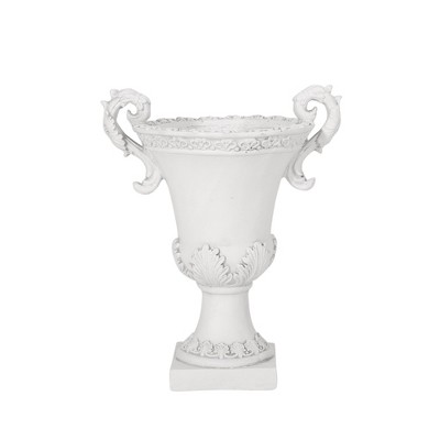 Maggift Outdoor Planters with Special Design, Novely Flower Planter Pot for Garden, Courtyard, Patio, White，15.5"*11.25"*19.25"