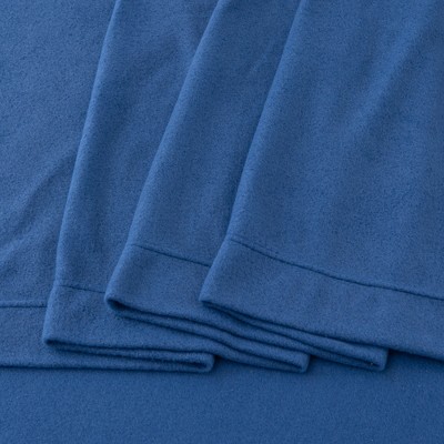 Navy Queen Extra Plush Fleece Sheet Set