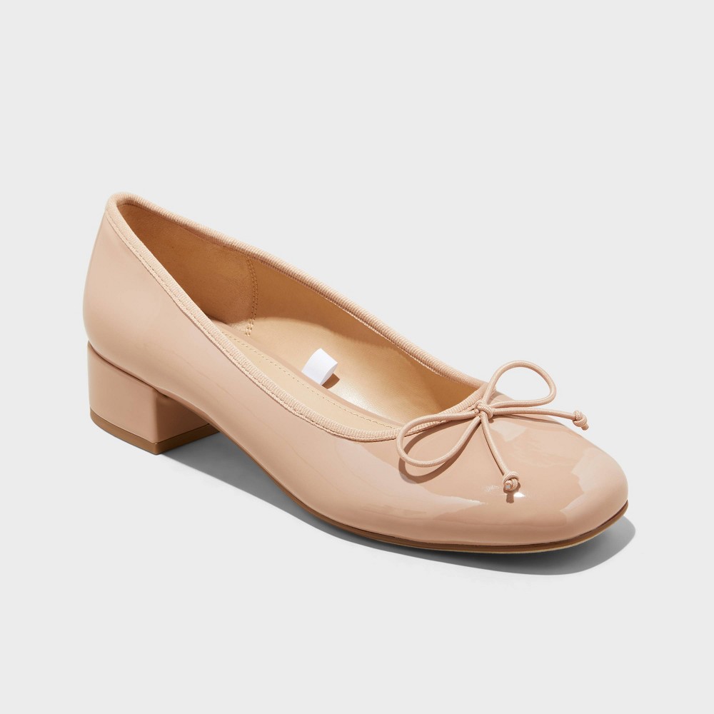 Women's Joy Ballet Pumps - A New Day™ Beige 6.5