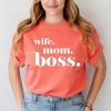 Simply Sage Market Women's Wife Mom Boss Typewriter Short Sleeve Garment Dyed Tee - 2 of 2