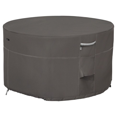 Ravenna Full Coverage Fire Pit Table Cover - Dark Taupe - Classic