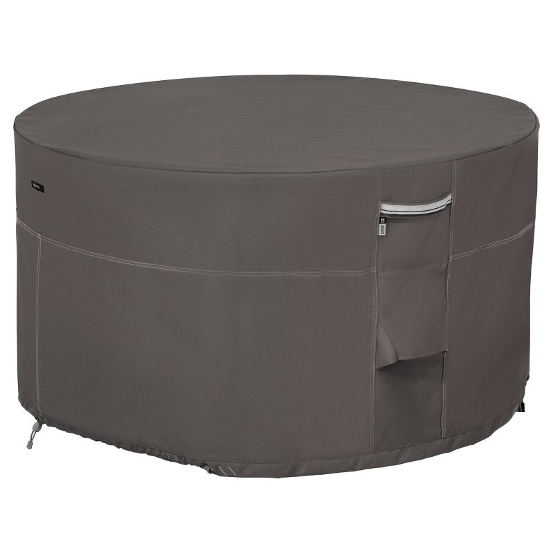 Ravenna Full Coverage Fire Pit Table Cover - Dark Taupe - Classic Accessories, 1 of 9