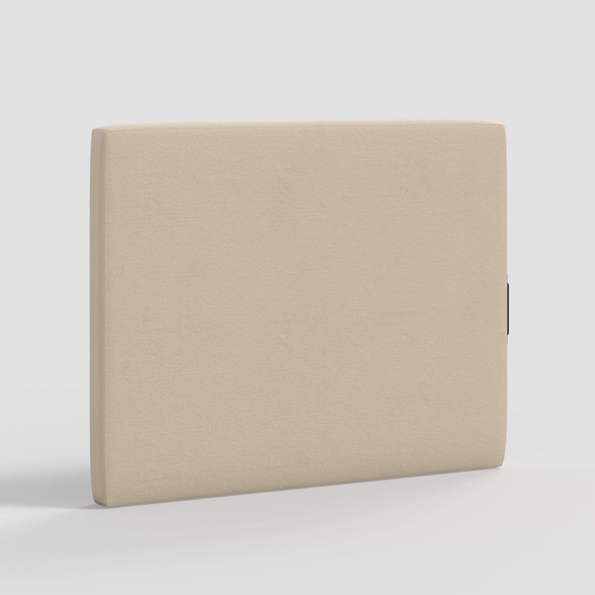 Twin Lia Square Stick-on-the-Wall Dorm Headboard USB Classic Velvet Pearl - Threshold™