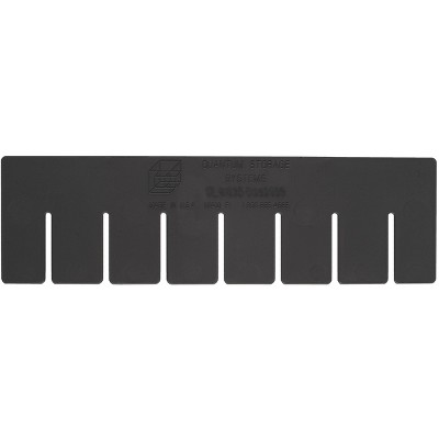 Quantum Storage Systems Long Divider, Conductive, For Use With Dg92060Co, Black (Pack Of 6), Made In Usa