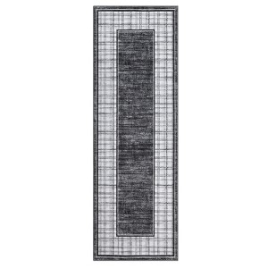 Washable Bordered Living Room Bedroom Rugs, Soft Non Slip Floor Carpet for Dining Room Kitchen, Stain Resistant Floor Cover for Home Office - 1 of 4