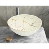 Classic Touch White Porcelain Bowl with Gold Design - 8.75"D - 2 of 3