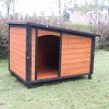 LAOTIES 46" Wooden Outdoor Indoor Dog House for Large Dogs,Pet Shelter with Raised Feet,Durable Solid Wood Construction - 2 of 4
