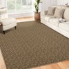 Washable Modern Braided Printed Rug Non Slip Low Pile Rug Soft Contemporary Throw Floor Cover Foldable Indoor Carpet for Living Room Bedroom - 3 of 4