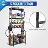 ZACHVO 180 lbs. Weight Capacity Sports Storage Garage Organizer for Balls Yoga Mats Multifunction Equipment Rack - 4 of 4