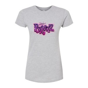 Women's - Bratz - Original Airbrushed Logo Fitted Graphic T-Shirt - 1 of 3