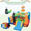 Infans Train-Themed Inflatable Bounce Castle Kids Bouncer w/ Ocean Balls & 950W Blower - 4 of 4
