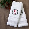 SKL Home 2pk Wreath Monogram Hand Towels "E" - image 3 of 4