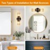 Iyisha Crystal Brass Sconces Wall Lighting (Set of 2) - 3 of 4