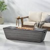 Christopher Knight Home Langton Outdoor 50000 BTU Light Weight Concrete & Ceramic Rectangular Fire Pit - 3 of 4